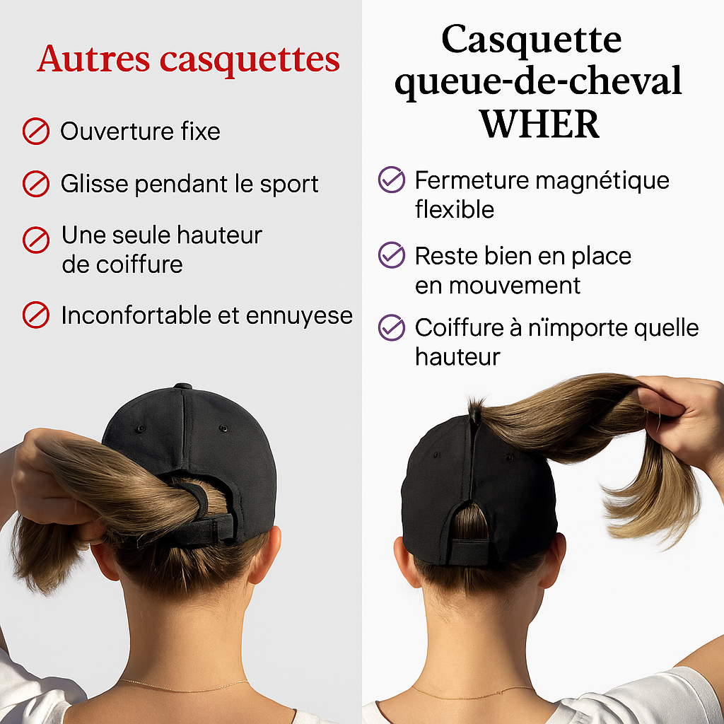 WHER™- Casquette Ponytail